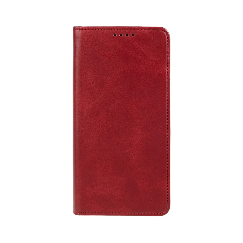For Motorola Edge 40 5G PU Leather Stand Case Calf Texture Anti-drop Wallet Phone Cover - Red