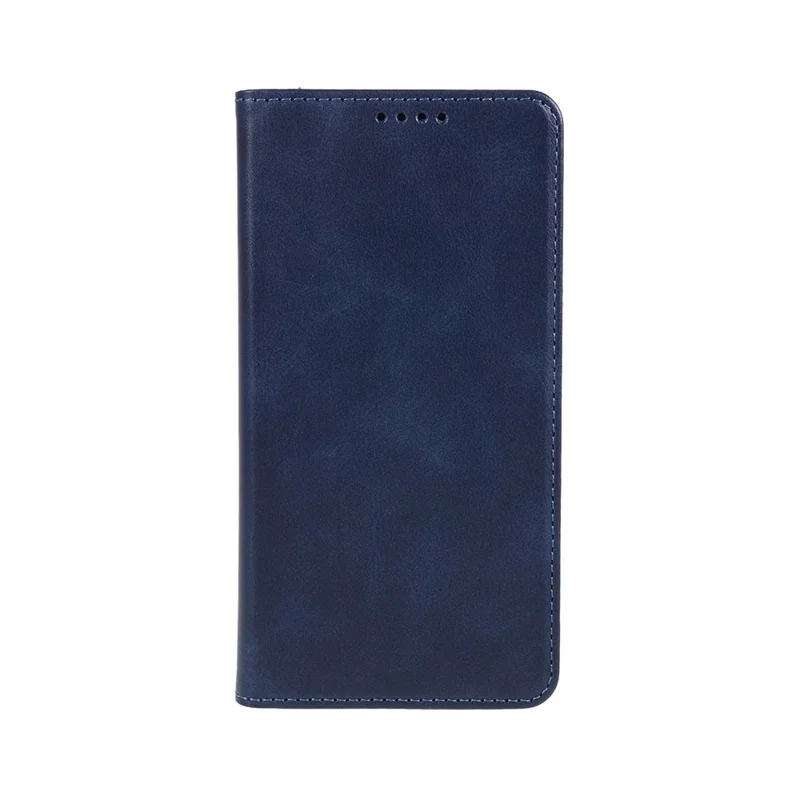 For Motorola Edge 40 5G PU Leather Stand Case Calf Texture Anti-drop Wallet Phone Cover - Blue