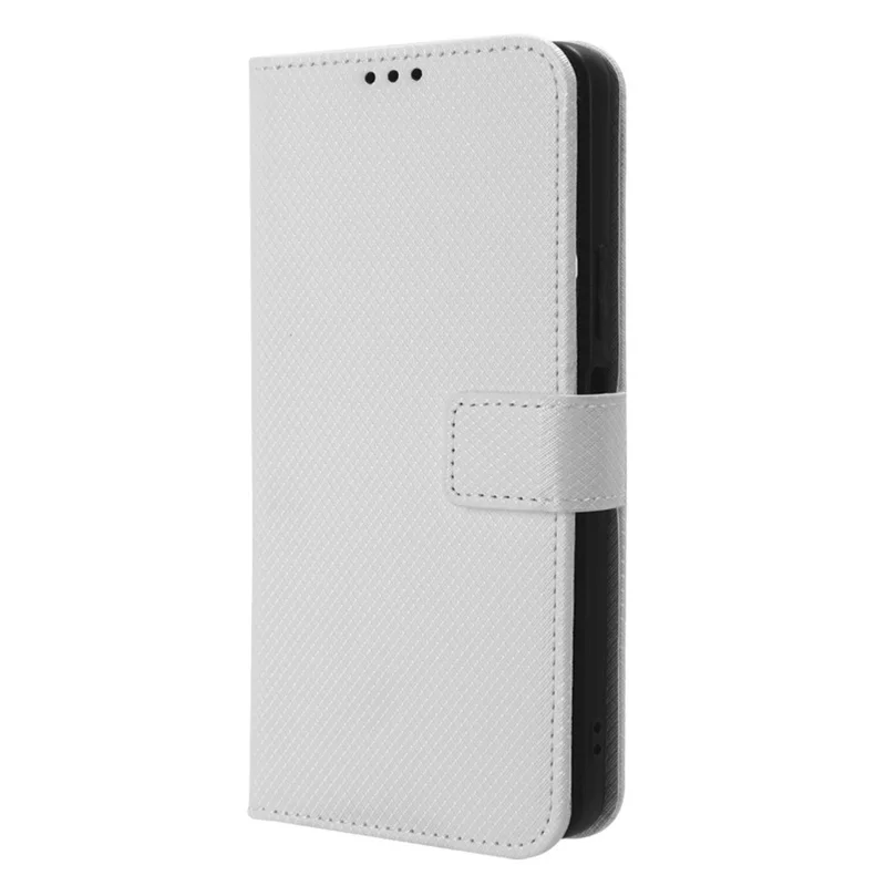 Para Huawei Maimang 20 / nova 11i / Enjoy 60 Pro Capa de carteira de couro PU com textura de diamante - Branco