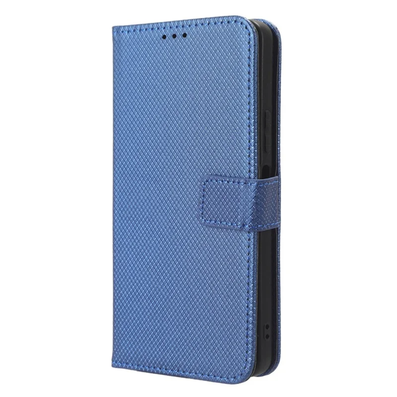 For Huawei Maimang 20 / nova 11i / Enjoy 60 Pro PU Leather Wallet Case Diamond Texture Phone Stand Cover - Blue