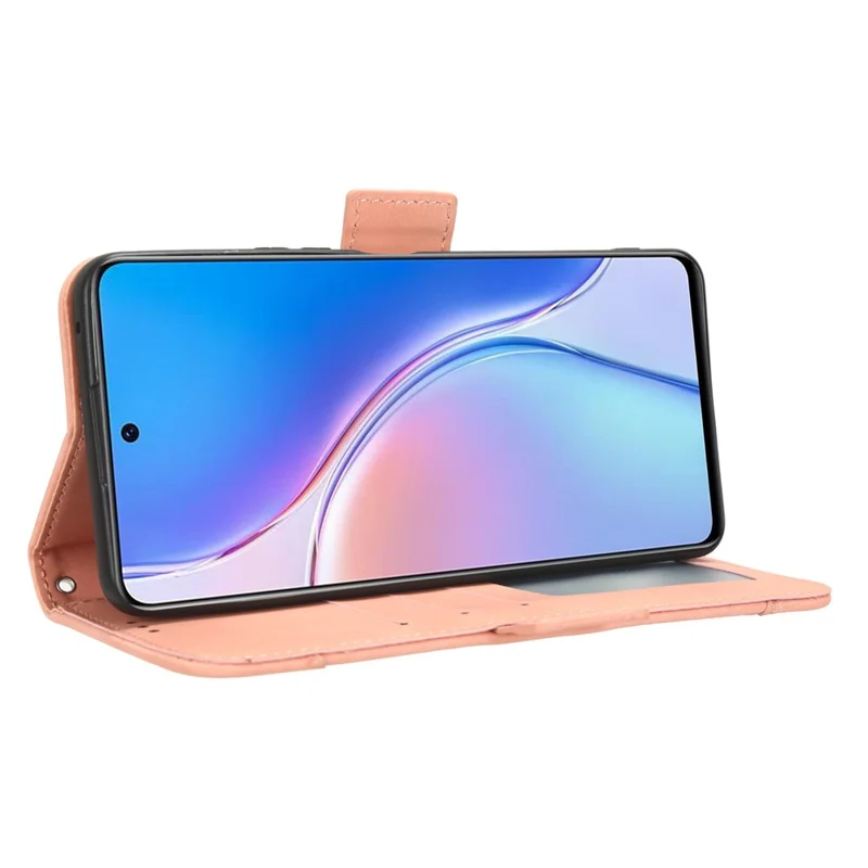 Für Huawei Maimang 20 / nova 11i / Enjoy 60 Pro PU-Leder-Handy-Hülle mit mehreren Kartenfächern, Klapptasche und Geldbörse - Pink