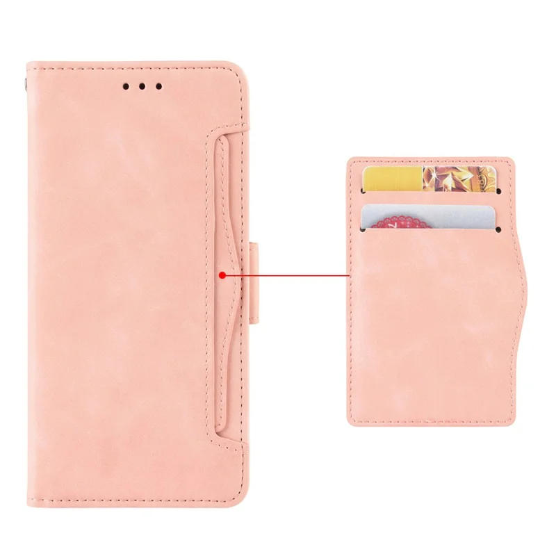 Für Huawei Maimang 20 / nova 11i / Enjoy 60 Pro PU-Leder-Handy-Hülle mit mehreren Kartenfächern, Klapptasche und Geldbörse - Pink