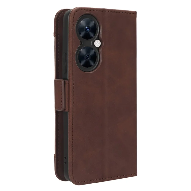 For Huawei Maimang 20 / nova 11i / Enjoy 60 Pro PU Leather Phone Case Multiple Card Slots Flip Stand Wallet Cover - Brown