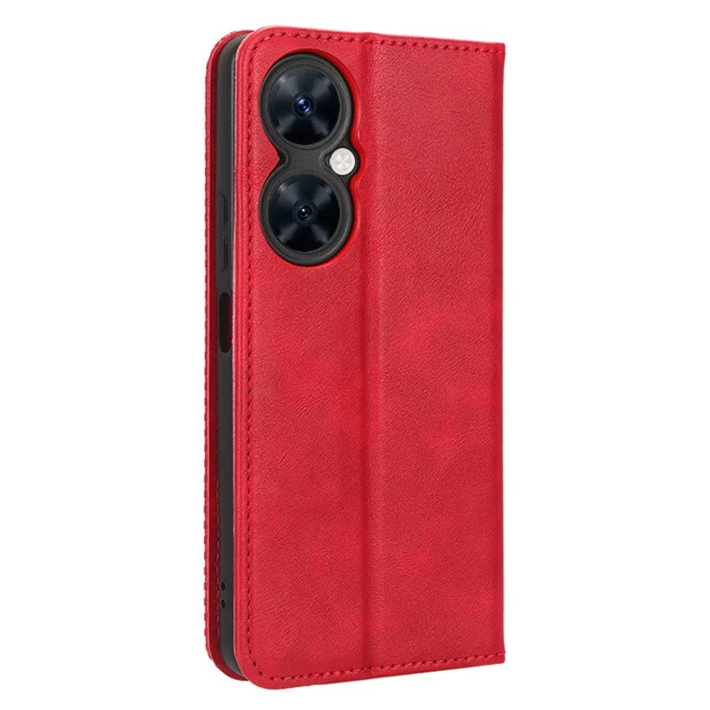 For Huawei Maimang 20 / nova 11i / Enjoy 60 Pro Magnetic Closing Leather Case Stand Wallet Phone Cover - Red