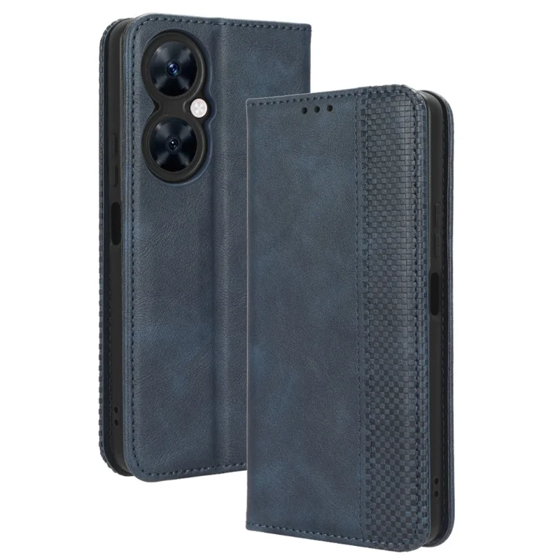 Для Huawei Maimang 20 / nova 11i / Enjoy 60 Pro Магнитный чехол из кожи Stand Wallet Phone Cover - Синий