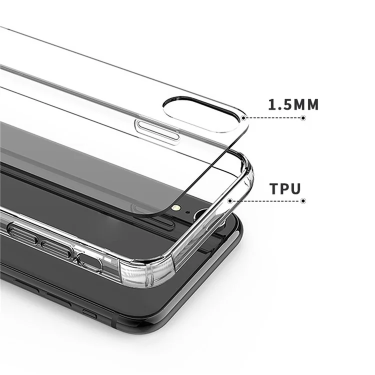 10PCS Para iPhone 13 Super Slim 1.5mm Phone Case Proteção Contra Quedas Capa do Telefone Acrílico+TPU Carcaça Clara