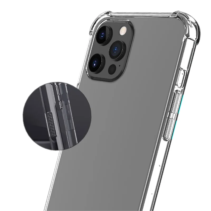 10PCS Slim-Fit 1.5mm Phone Case for iPhone 13 Pro , Drop Protection Clear Acrylic+TPU Shell Phone Cover