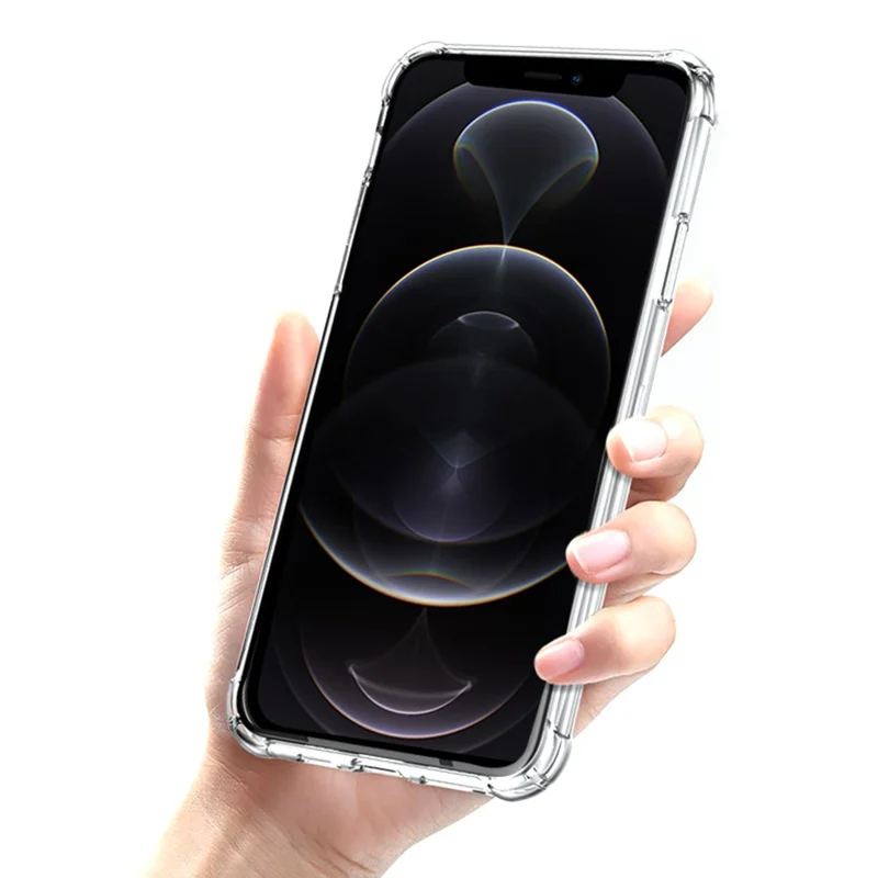 10PCS Slim-Fit 1.5mm Phone Case for iPhone 13 Pro , Drop Protection Clear Acrylic+TPU Shell Phone Cover