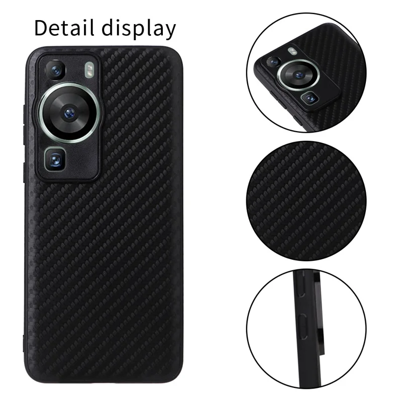 For Huawei P60 Pro Precise Cutouts Camera Protection PU Leather Coated PC+TPU Cover Phone Case - Leopard