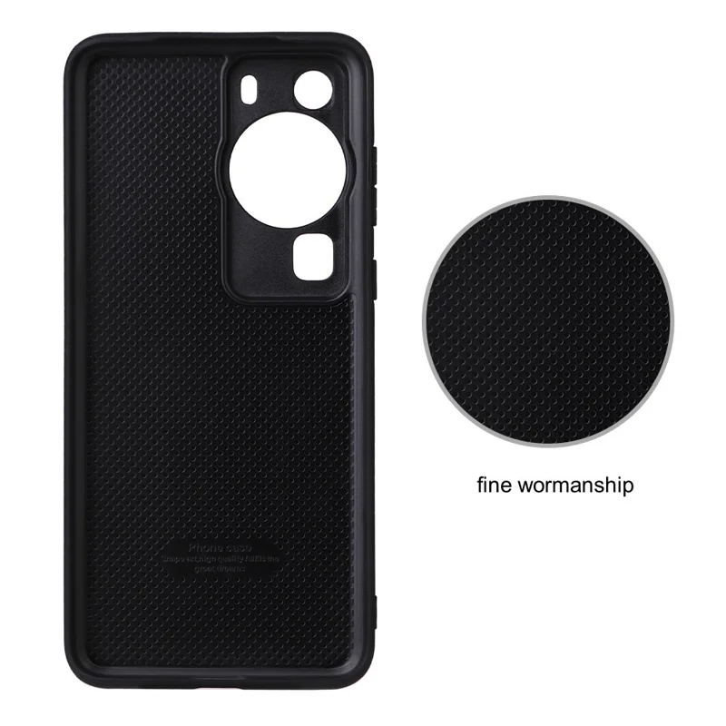 For Huawei P60 Pro Precise Cutouts Camera Protection PU Leather Coated PC+TPU Cover Phone Case - Leopard