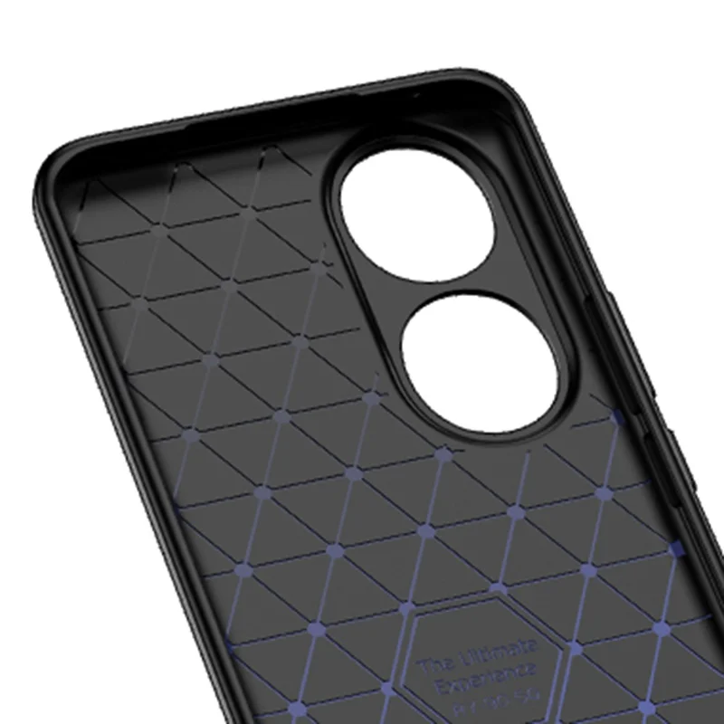For Honor 90 Litchi Texture Smartphone Cover Anti-Scratch Soft TPU Cell Phone Case Shell - Black
