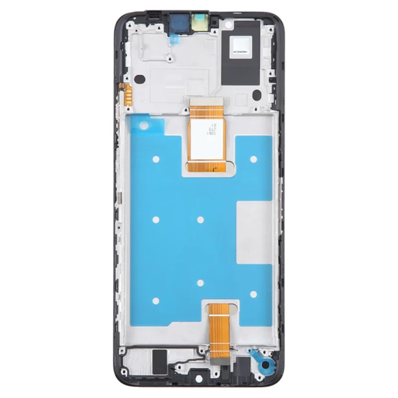 For Honor X7a 4G OEM Grade S LCD Screen and Digitizer Assembly + Frame Replacement Part (without Logo) - Silver
