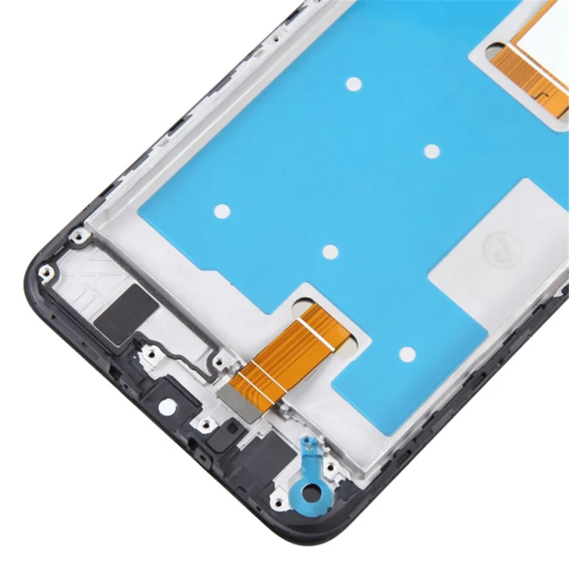 For Honor X7a 4G OEM Grade S LCD Screen and Digitizer Assembly + Frame Replacement Part (without Logo) - Silver