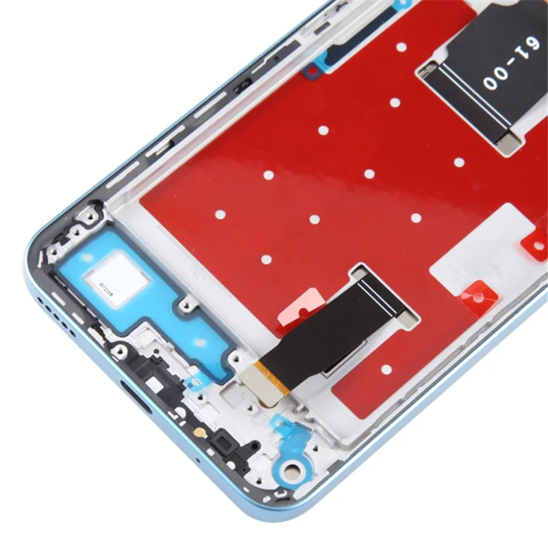 For Honor X8a 4G OEM Grade S LCD Screen and Digitizer Assembly + Frame Replacement Part (without Logo) - Blue