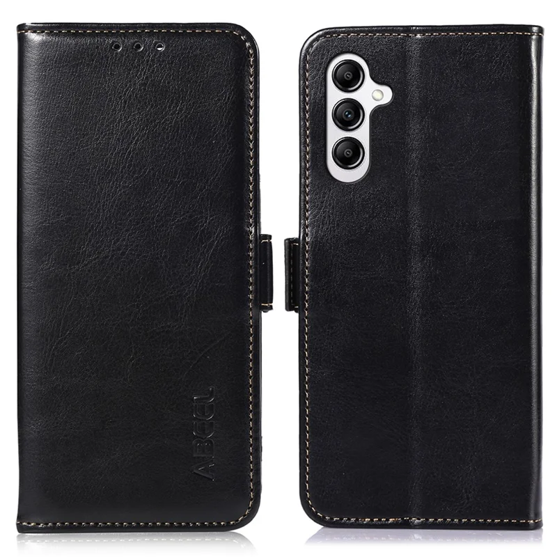 ABEEL Per Samsung Galaxy M54 5G / F54 5G Custodia in pelle PU Texture Crazy Horse Stand Wallet Case - Nero