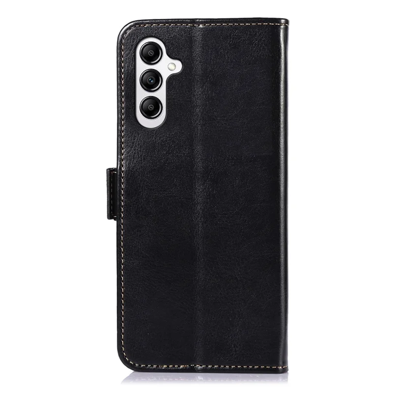 ABEEL Per Samsung Galaxy M54 5G / F54 5G Custodia in pelle PU Texture Crazy Horse Stand Wallet Case - Nero