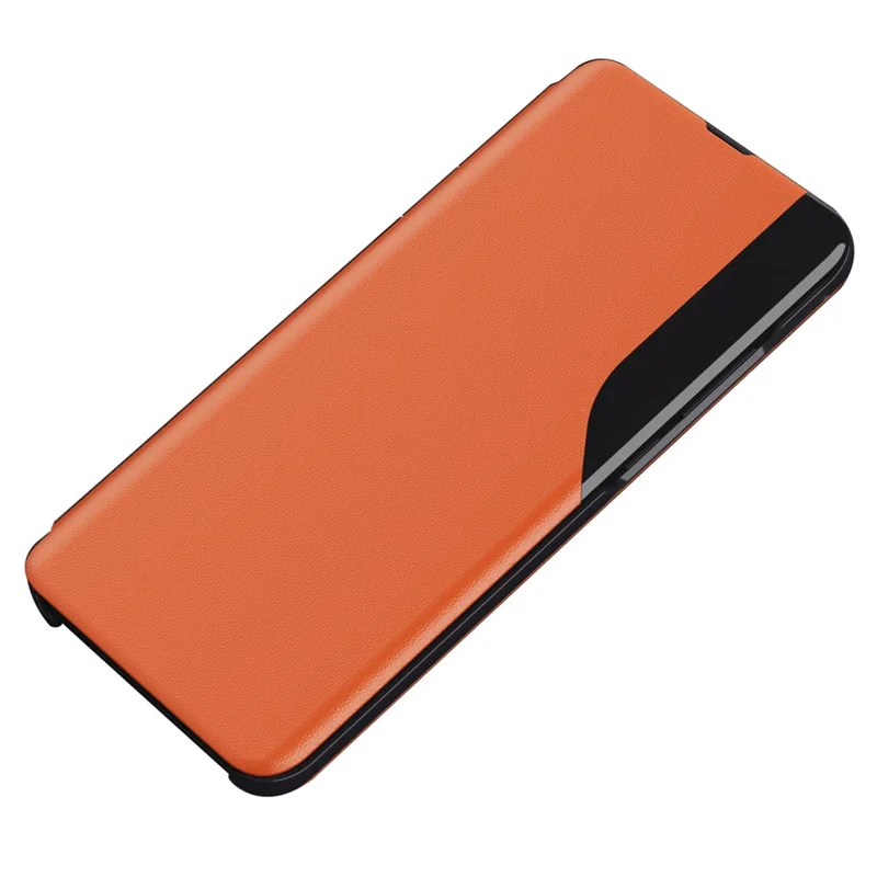 Für Xiaomi Poco F5 Pro 5G / Redmi K60 Pro 5G / K60 5G Handyhülle mit Ständer, PU-Leder-Hülle mit Sichtfenster - Orange