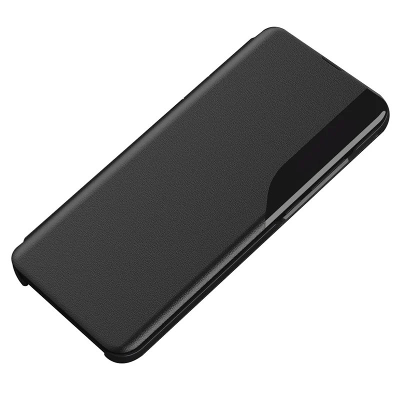 Für Xiaomi Poco F5 5G / Redmi Note 12 Turbo View Window Phone Case PU Leder Anti-Kratzer Phone Stand Cover - Schwarz