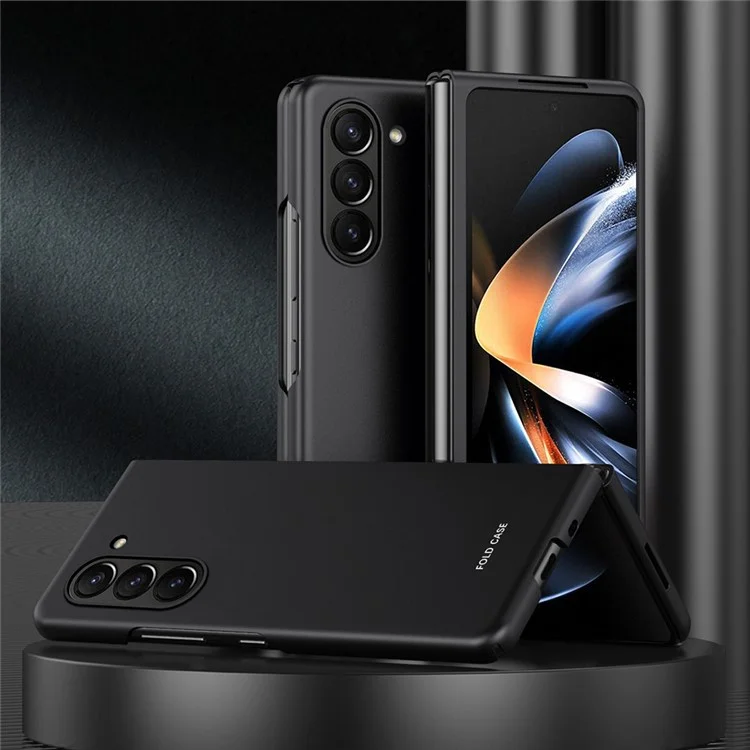 Для Samsung Galaxy Z Fold5 5G Rubberized Hard PC Phone Case Skin-touch Shockproof Cover - Black