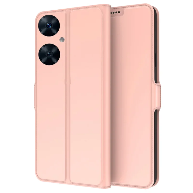 Card Holder PU Leather Case for Huawei nova 11i , Foldable Stand Phone Cover - Rose Gold