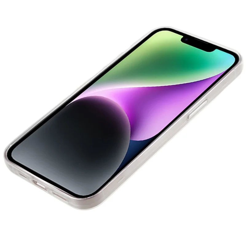 10Pcs 0.8mm Clear TPU Case for iPhone 14 , Watermark-free Ultra-thin Protective Phone Cover