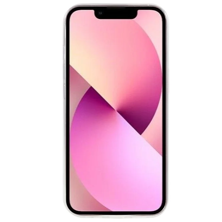 10Pcs For iPhone 13 6.1 inch 0.8mm Ultra-thin TPU Watermark-free Case Anti-drop Corners Clear Phone Cover