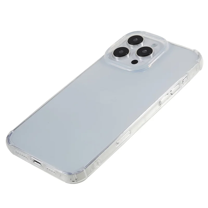 10Pcs For iPhone 13 Pro Reinforced Corners Phone Case 0.8mm Ultra-thin Watermark-free TPU Cover