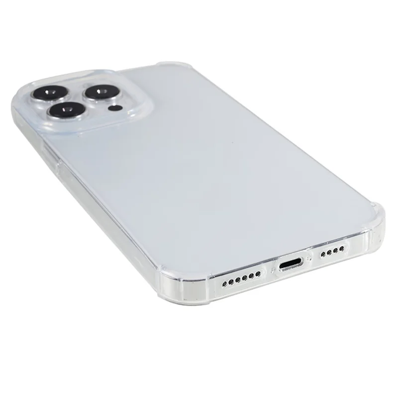 10Pcs For iPhone 13 Pro Reinforced Corners Phone Case 0.8mm Ultra-thin Watermark-free TPU Cover