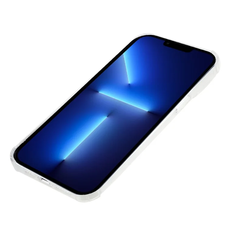 10Peças Para iPhone 13 Pro Max Capa Transparente de TPU Ultra Fina 0,8 mm Livre de Marcas d'água Canto Reforçado Capa