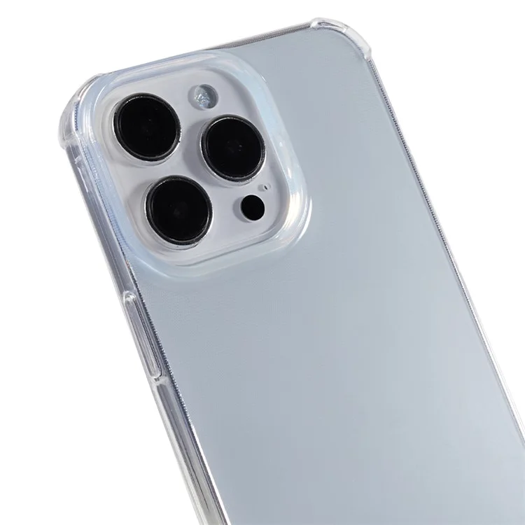 10Peças Para iPhone 13 Pro Max Capa Transparente de TPU Ultra Fina 0,8 mm Livre de Marcas d'água Canto Reforçado Capa