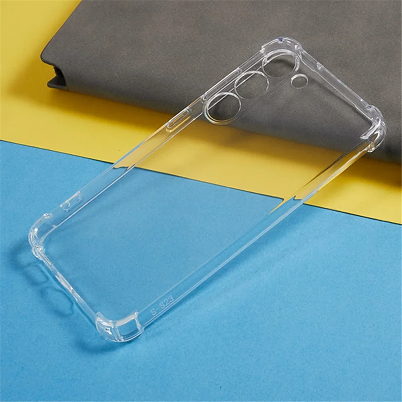 50Pcs 1.5mm TPU Case for Samsung Galaxy S23 Watermark-free Clear Corner Protection Phone Cover