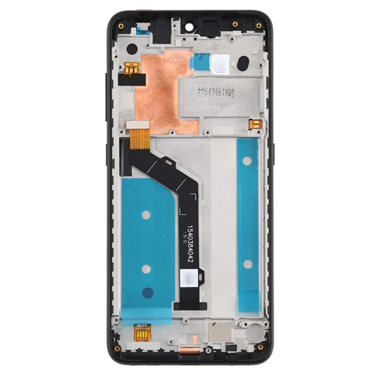 Für Nokia 6.2 / Nokia 7.2 Grade C LCD-Bildschirm und Digitizer-Baugruppe + Rahmen-Ersatzteil - Schwarz
