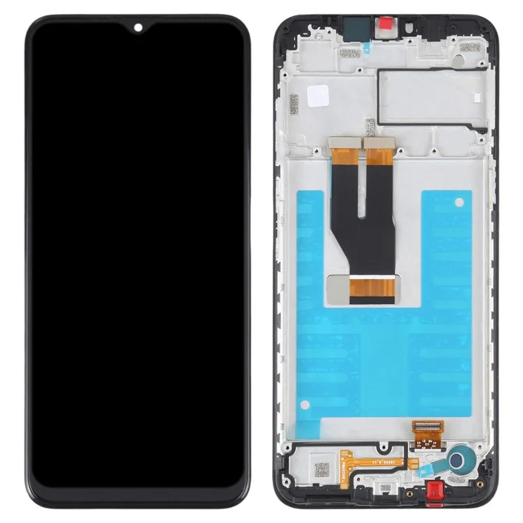 Per Nokia G11 4G TA-1401 / Nokia G21 4G TA-1418 TA-1477 TA-1415 TA-1405 TA-1404 TA-1412 Schermo LCD e Assemblaggio del Digitizer di Qualità C + Parte del Telaio