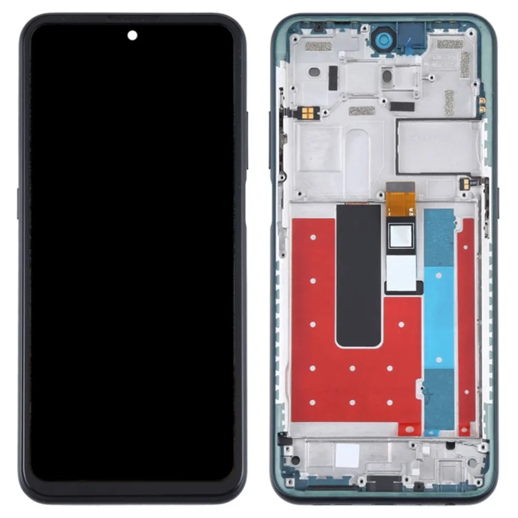 For Nokia X10 5G TA-1350 TA-1332 / Nokia X20 5G TA-1341 TA-1344 Grade C LCD Screen and Digitizer Assembly + Frame Part - Green