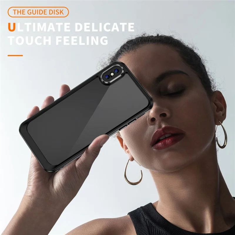 Pour Iphone X / Absorption de Choc de Téléphone Cristallin de 5,8 Pouces XS 5,8 Pouces - Noir