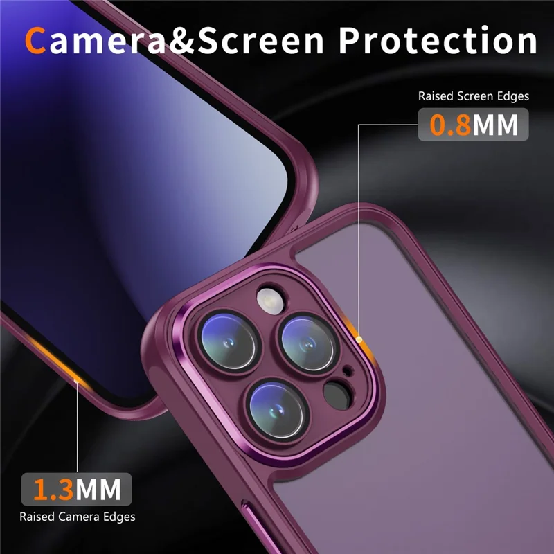 Für Das Iphone 11 Pro Max Dual Layer Hartes Acryl+tpu -hülle Löschen Sie Zurück -telefonabdeckung - Rose