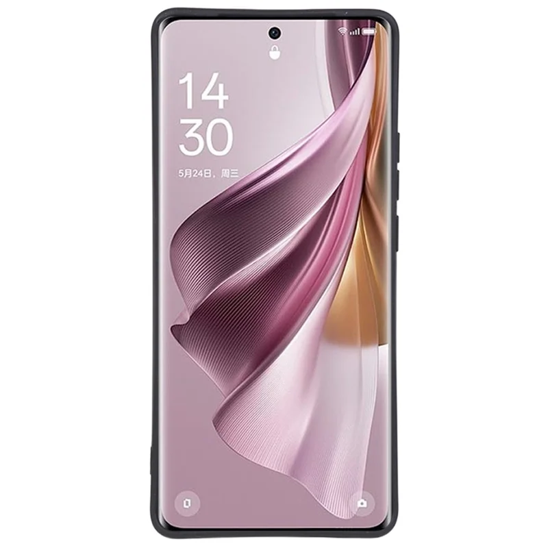 Soft TPU Phone Case for Oppo Reno10 Pro+ 5G , Precise Cutout Straight Edge Phone Cover - Black