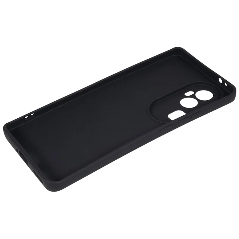 Soft TPU Phone Case for Oppo Reno10 Pro+ 5G , Precise Cutout Straight Edge Phone Cover - Black