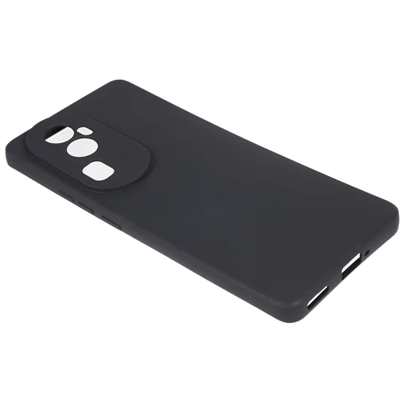 Soft TPU Phone Case for Oppo Reno10 Pro+ 5G , Precise Cutout Straight Edge Phone Cover - Black