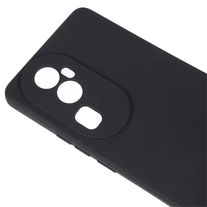 Soft TPU Phone Case for Oppo Reno10 Pro+ 5G , Precise Cutout Straight Edge Phone Cover - Black