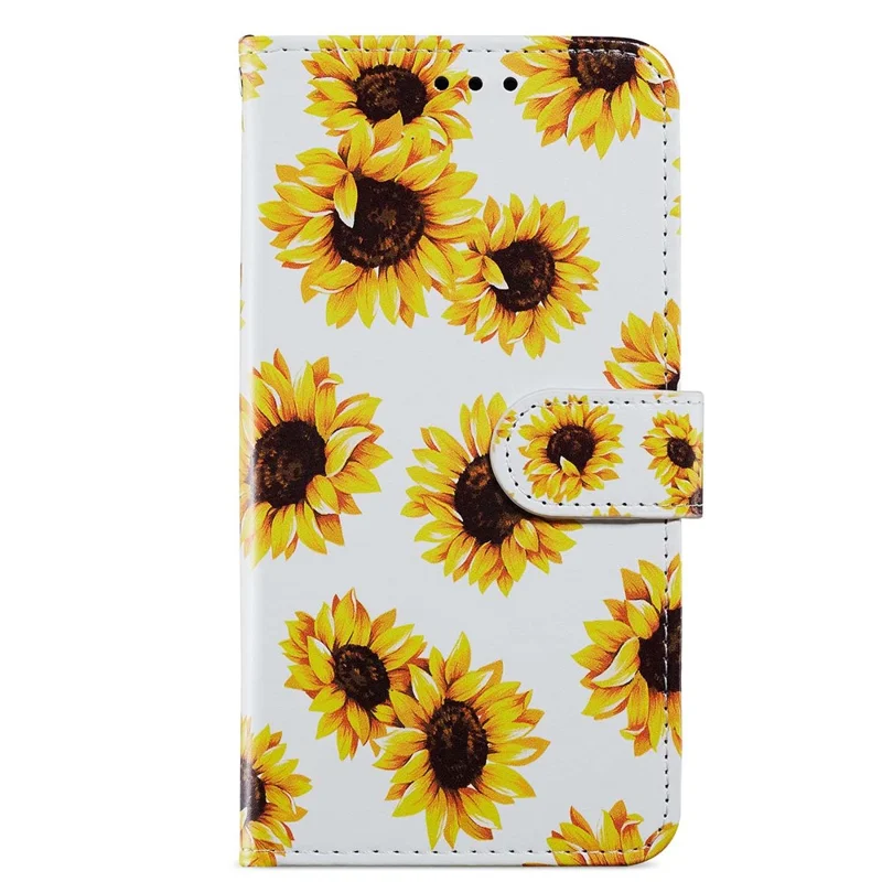 For OnePlus Nord CE 3 Lite 5G / Nord N30 5G Pattern Printing PU Leather Phone Case Stand Wallet Flip Protective Cover - Sunflower