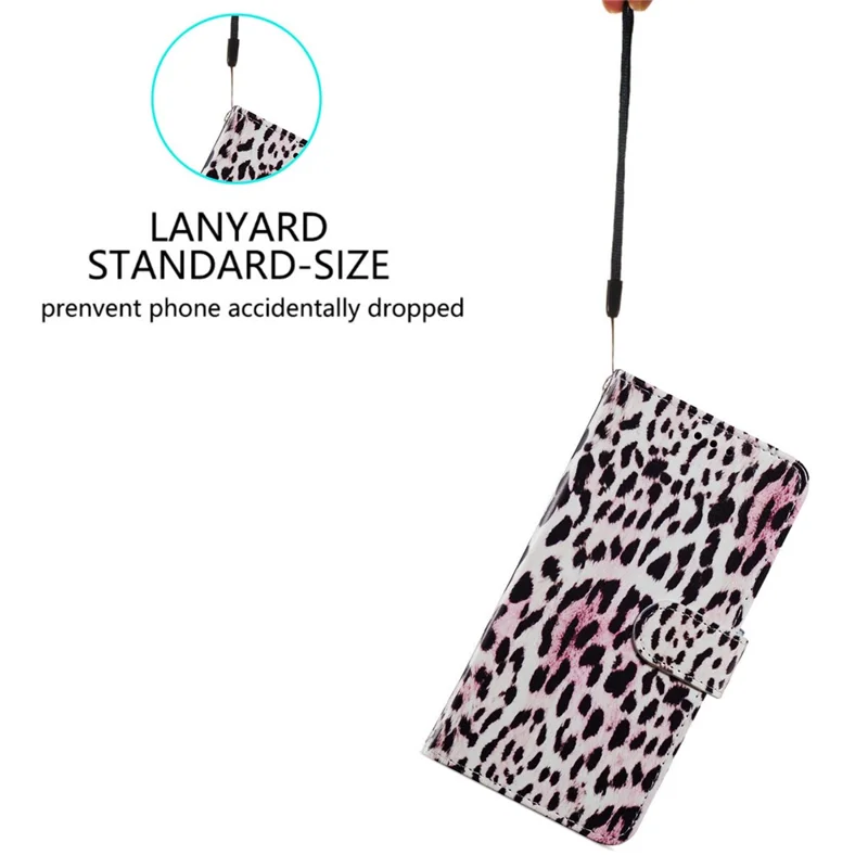 Cover per telefono in pelle PU con stampa per OnePlus Nord CE 3 Lite 5G / Nord N30 5G, custodia pieghevole con supporto e portafoglio - Leopardata