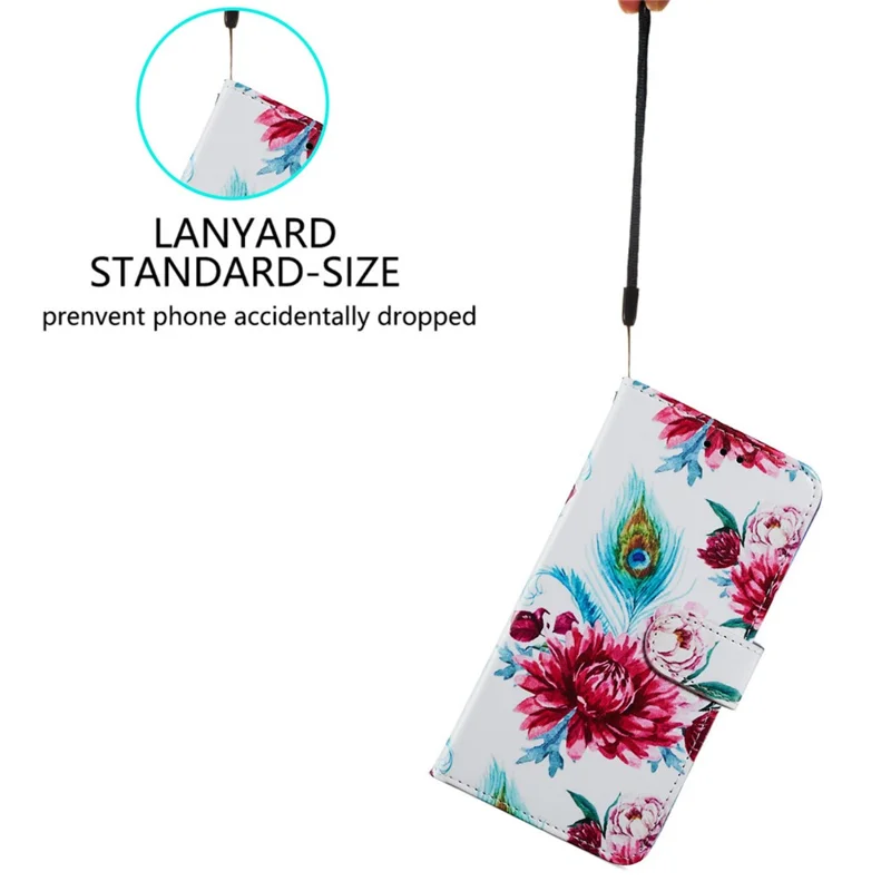 For OnePlus Nord CE 3 Lite 5G / Nord N30 5G Pattern Printing PU Leather Phone Case Stand Wallet Flip Protective Cover - Peacock Flower