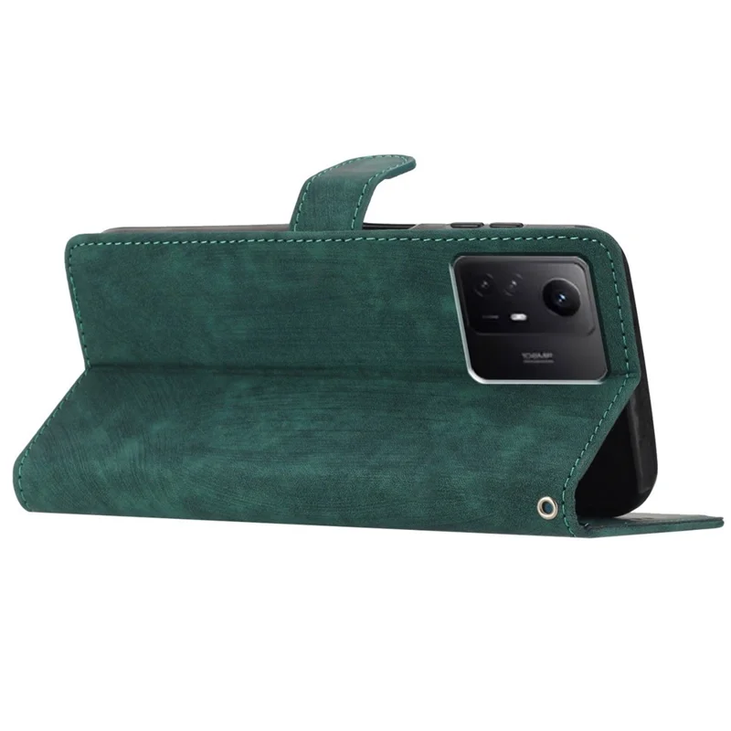 For Xiaomi Redmi Note 12S 4G PU Leather Wallet Case Stand Skin-touch Cell Phone Cover - Green