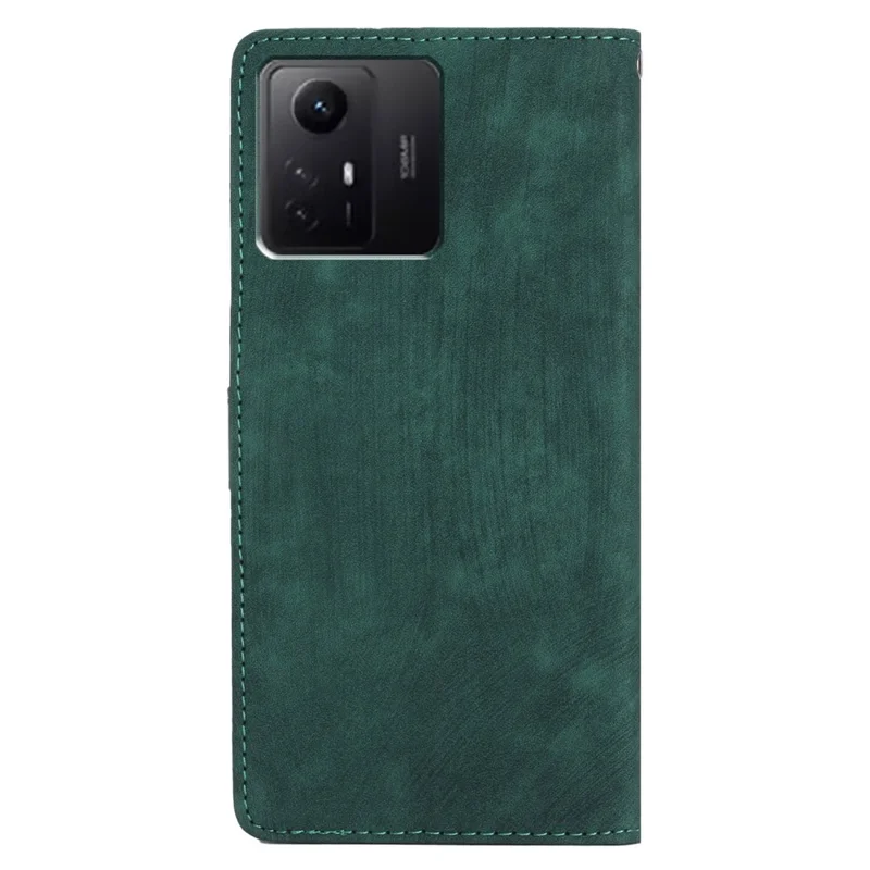 For Xiaomi Redmi Note 12S 4G PU Leather Wallet Case Stand Skin-touch Cell Phone Cover - Green