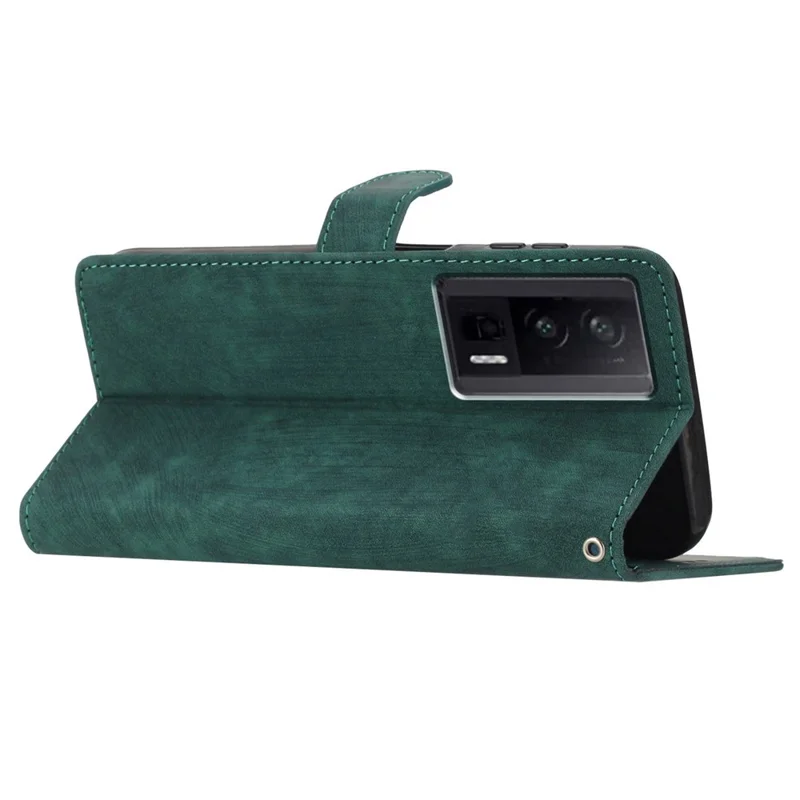 For Xiaomi Redmi K60 5G / K60 Pro 5G / Poco F5 Pro 5G PU Leather Case Skin-touch Phone Cover with Stand Wallet - Green