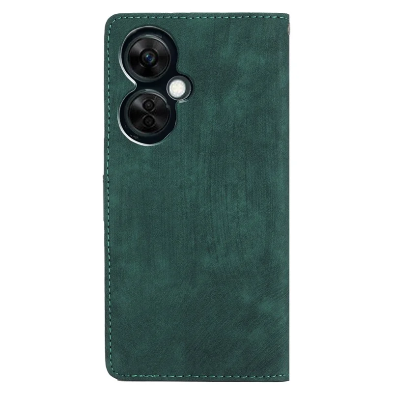Skin-touch Leather Case for OnePlus Nord CE 3 Lite 5G / Nord N30 5G , Wallet Stand Protective Phone Cover - Green