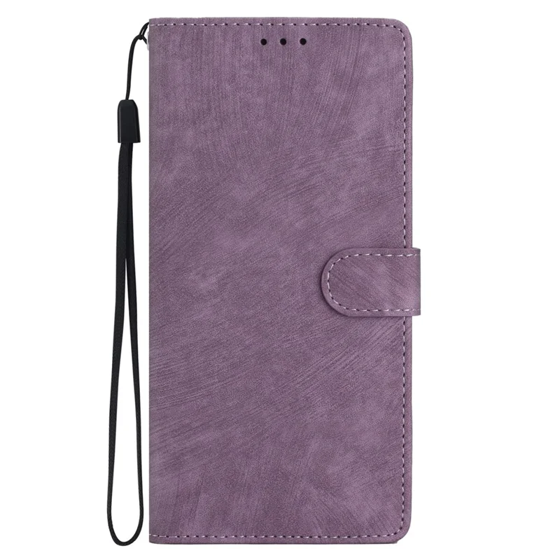 Skin-touch Leather Case for OnePlus Nord CE 3 Lite 5G / Nord N30 5G , Wallet Stand Protective Phone Cover - Purple