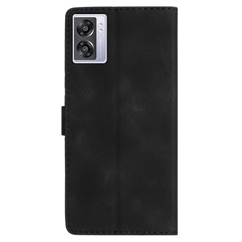 Per Oppo A57 4G / A57 (2022) 5G / A77 5G Imprinted Flower Cover Leather Wallet Stand Shockproof Cell Phone Case - Nero