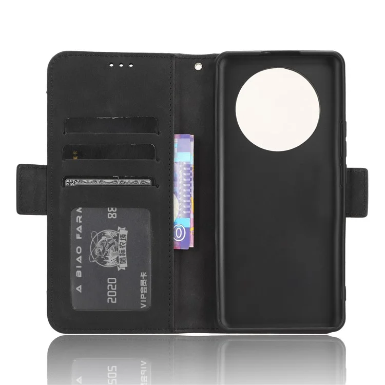 For Realme 11 Pro 5G / 11 Pro+ 5G Phone Case Wallet Multiple Card Slots PU Leather Stand Phone Cover - Black
